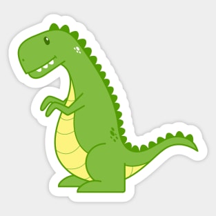 Green Dinosaur Sticker